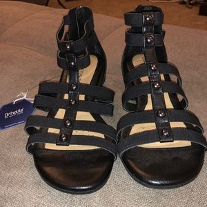 Brand new wedge comfort sandals